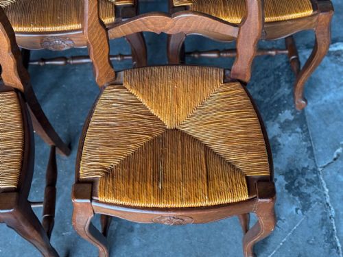 SET 8 FRENCH LADDER BACK DINING CHAIRS - ADDITIONAL PHOTO 13
