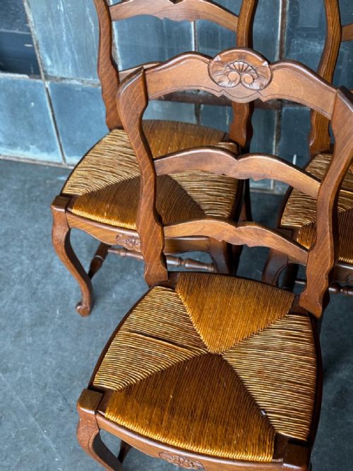 SET 8 FRENCH LADDER BACK DINING CHAIRS - ADDITIONAL PHOTO 21