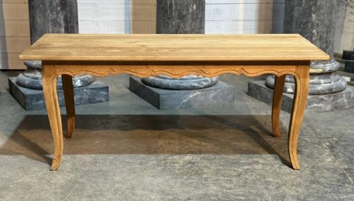 Normandy Bleached Oak Farmhouse Dining Table
