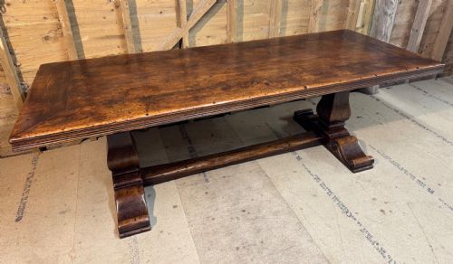 Beautiful French Monastery Walnut Dining Table