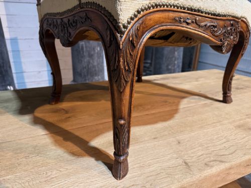 LOVELY FRENCH WALNUT ARM CHAIR - ADDITIONAL PHOTO 7