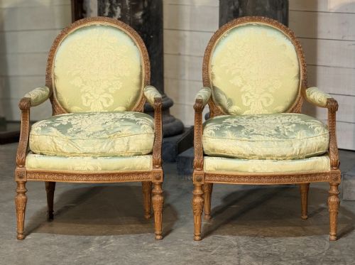 COMFORTABLE PAIR FRENCH BERGERE CHAIRS - ADDITIONAL PHOTO 1