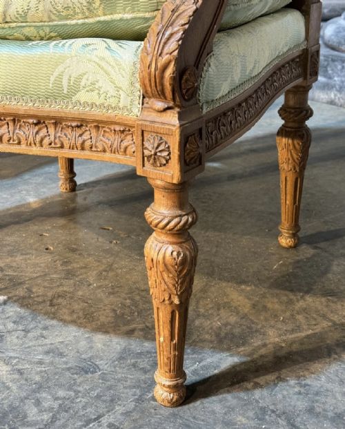 COMFORTABLE PAIR FRENCH BERGERE CHAIRS - ADDITIONAL PHOTO 12