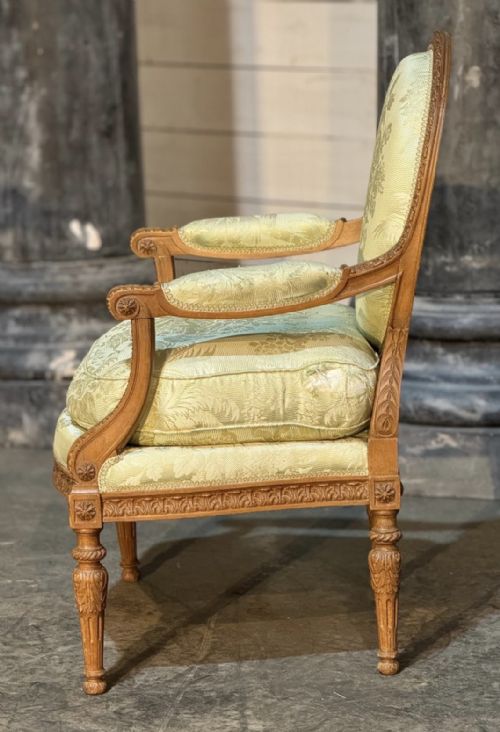 COMFORTABLE PAIR FRENCH BERGERE CHAIRS - ADDITIONAL PHOTO 13