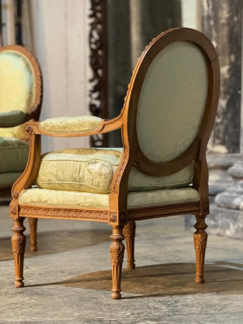 COMFORTABLE PAIR FRENCH BERGERE CHAIRS - ADDITIONAL PHOTO 15