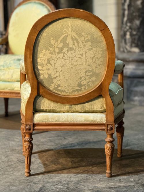 COMFORTABLE PAIR FRENCH BERGERE CHAIRS - ADDITIONAL PHOTO 22