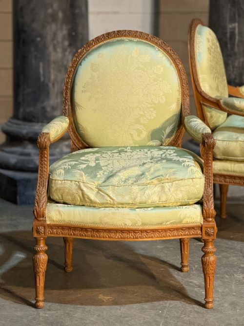 COMFORTABLE PAIR FRENCH BERGERE CHAIRS - ADDITIONAL PHOTO 24