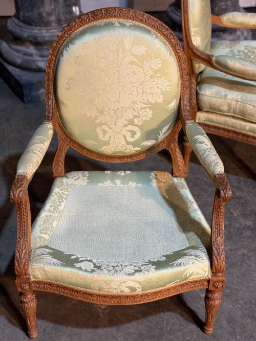 COMFORTABLE PAIR FRENCH BERGERE CHAIRS - ADDITIONAL PHOTO 27