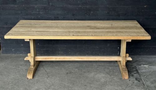 Very Deep Farmhouse Oak Dining Table