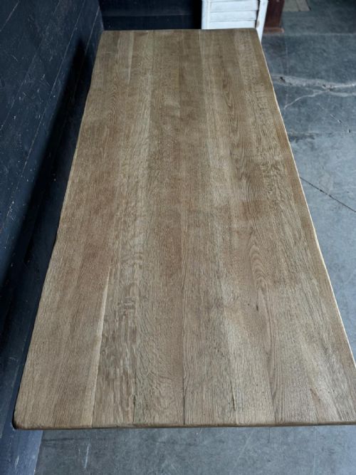 fig 1. Very Deep Farmhouse Oak Dining Table