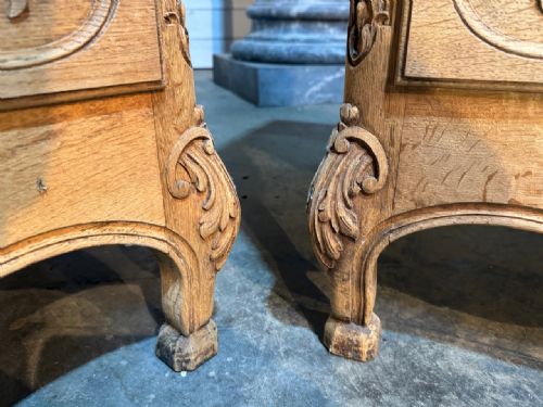 RARE PAIR FRENCH COMMODE CHESTS OF DRAWERS - ADDITIONAL PHOTO 11