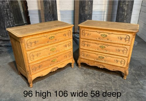 RARE PAIR FRENCH COMMODE CHESTS OF DRAWERS - ADDITIONAL PHOTO 19