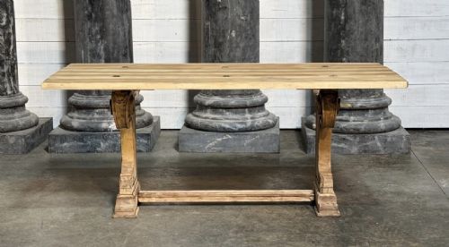 fig 1. Rare Bleached Walnut Console Table