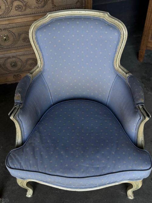 COMFORTABLE PAIR BERGERE ARM CHAIRS - ADDITIONAL PHOTO 1