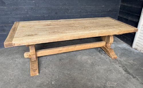 Exceptional French Oak Farmhouse Dining Table