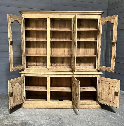 fig 1. Lovely French Bleached Oak Bookcase