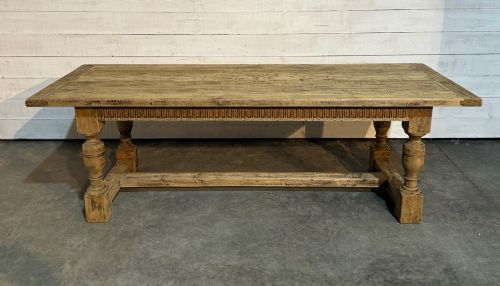 Larger Oak Farmhouse Dining Table