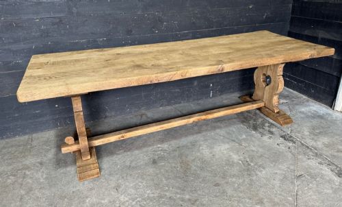 fig 1. Larger French Oak Farmhouse Dining Table