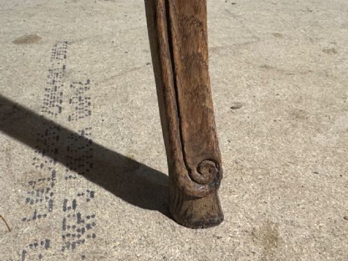 FRENCH EARLY OAK SIDE TABLE - ADDITIONAL PHOTO 5