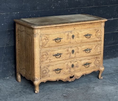 PRETTY FRENCH 3 DRAWER COMMODE CHEST OF DRAWERS - ADDITIONAL PHOTO 1
