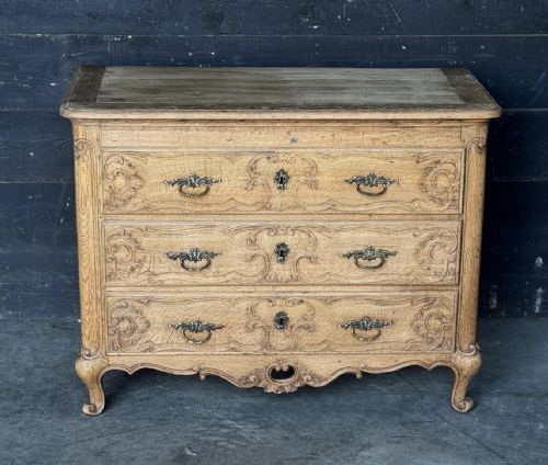 PRETTY FRENCH 3 DRAWER COMMODE CHEST OF DRAWERS - ADDITIONAL PHOTO 11