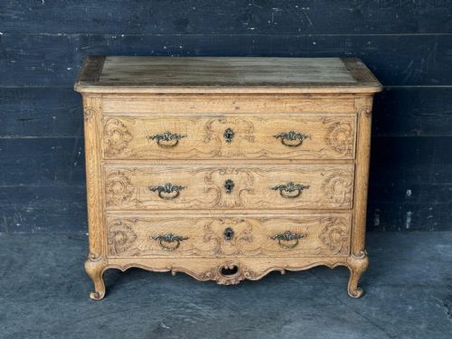 PRETTY FRENCH 3 DRAWER COMMODE CHEST OF DRAWERS - ADDITIONAL PHOTO 12