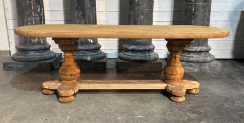 FRENCH OAK MONASTERY DINING TABLE - ADDITIONAL PHOTO 1