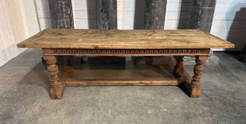 Larger Oak Farmhouse Dining Table