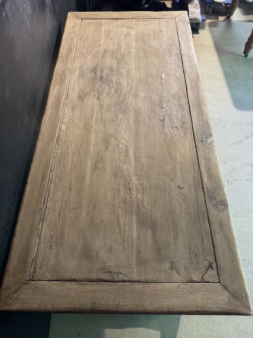 French Oak Farmhouse Dining Table View V