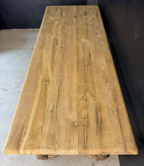 FRENCH FARMHOUSE TABLE WITH 2 DRAWERS - ADDITIONAL PHOTO 3
