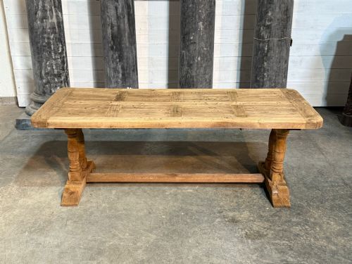 DEEP FRENCH OAK FARMHOUSE DINING TABLE