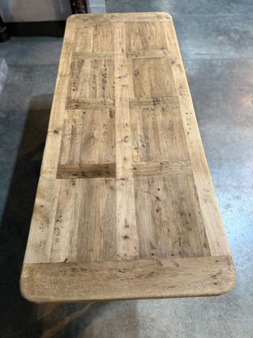 DEEP FRENCH OAK FARMHOUSE DINING TABLE - ADDITIONAL PHOTO 6