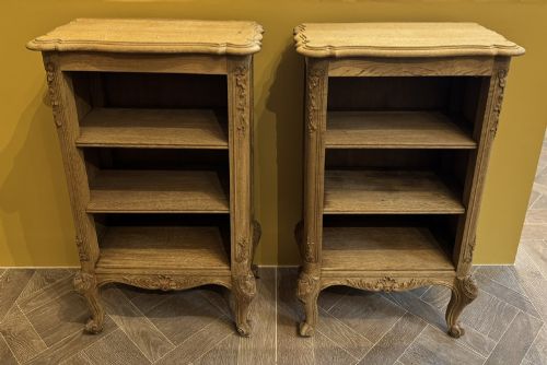 PRETTY PAIR FRENCH OAK SHELVES - ADDITIONAL PHOTO 1