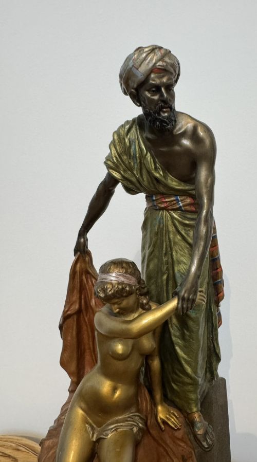 ‘Arab Trader’ Bronze Sculpture by Franz Bergman View III