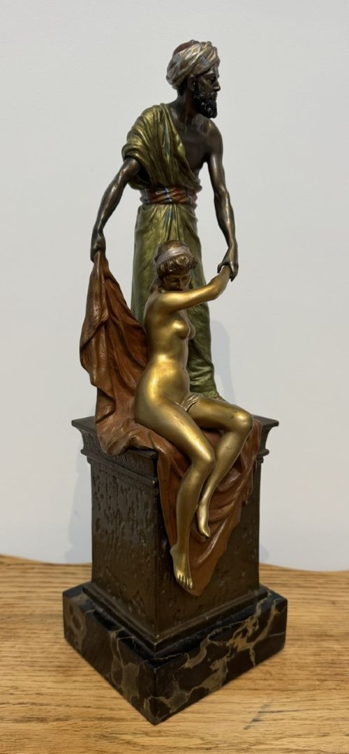 ‘Arab Trader’ Bronze Sculpture by Franz Bergman View IV
