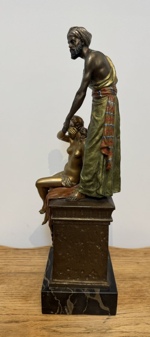 ‘Arab Trader’ Bronze Sculpture by Franz Bergman View VI