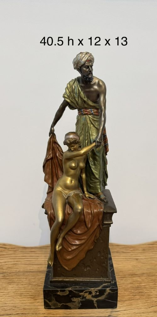 ‘Arab Trader’ Bronze Sculpture by Franz Bergman View XIV