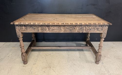 Incredible Carved 19th Century Table