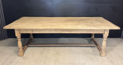 Large & Deep Oak Farmhouse Dining Table