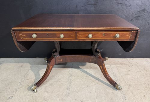 Georgian Inlaid Mahogany Sofa Table