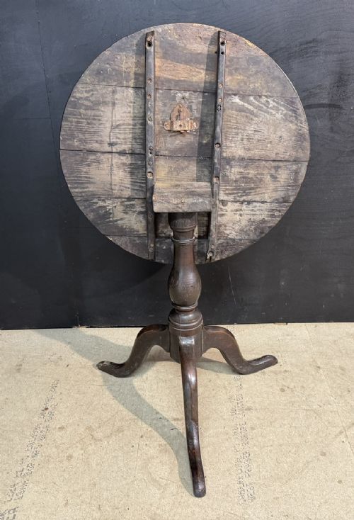 Georgian Oak Tilt Top Table View VI