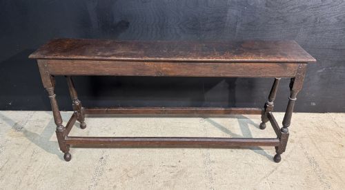 Rare Long Georgian Oak Joint Stool