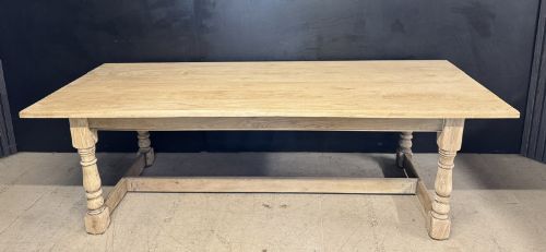 Large Oak Farmhouse Dining Table