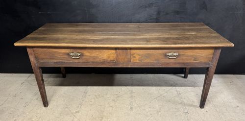 Antique French Chestnut Console Prep Table