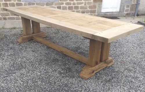 Huge 3 Meter Oak Farmhouse Dining Table
