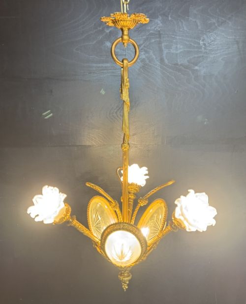 Stunning French Ormolu Chandelier