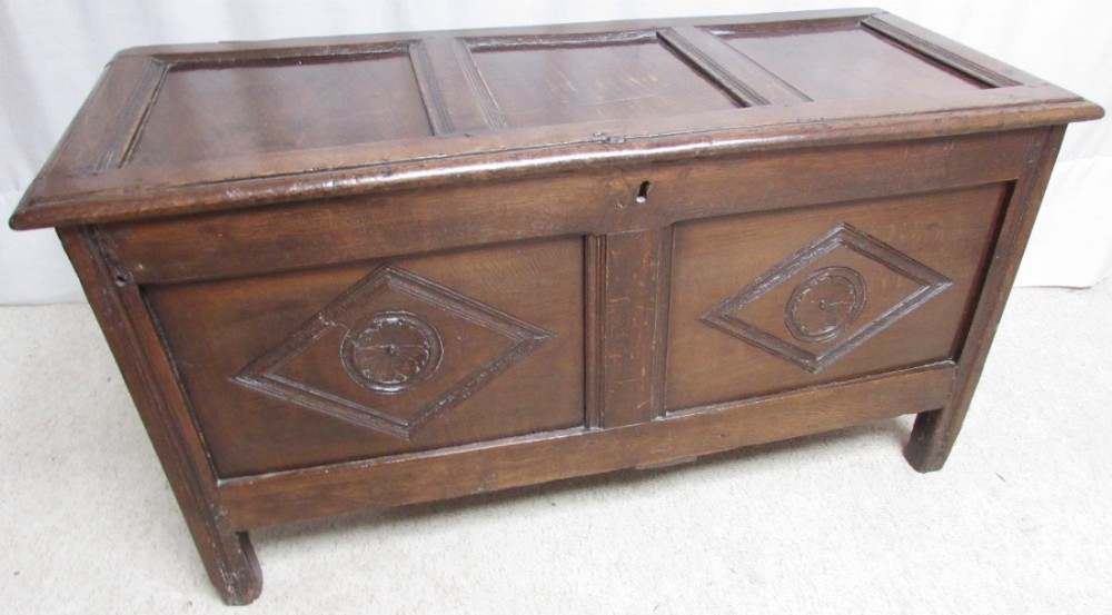 Early 18th Century Oak Coffer
