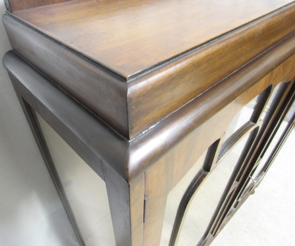 Burr Walnut Art Deco Display Cabinet View IV