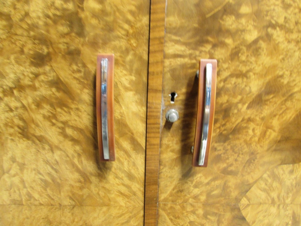 Art Deco Burr Walnut Cupboard View IV