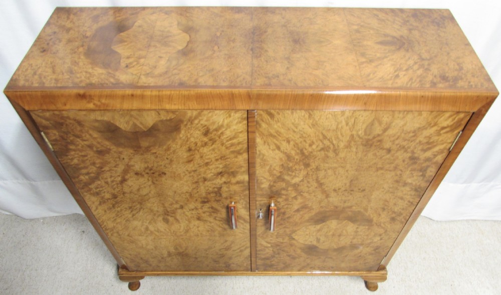Art Deco Burr Walnut Cupboard View VI